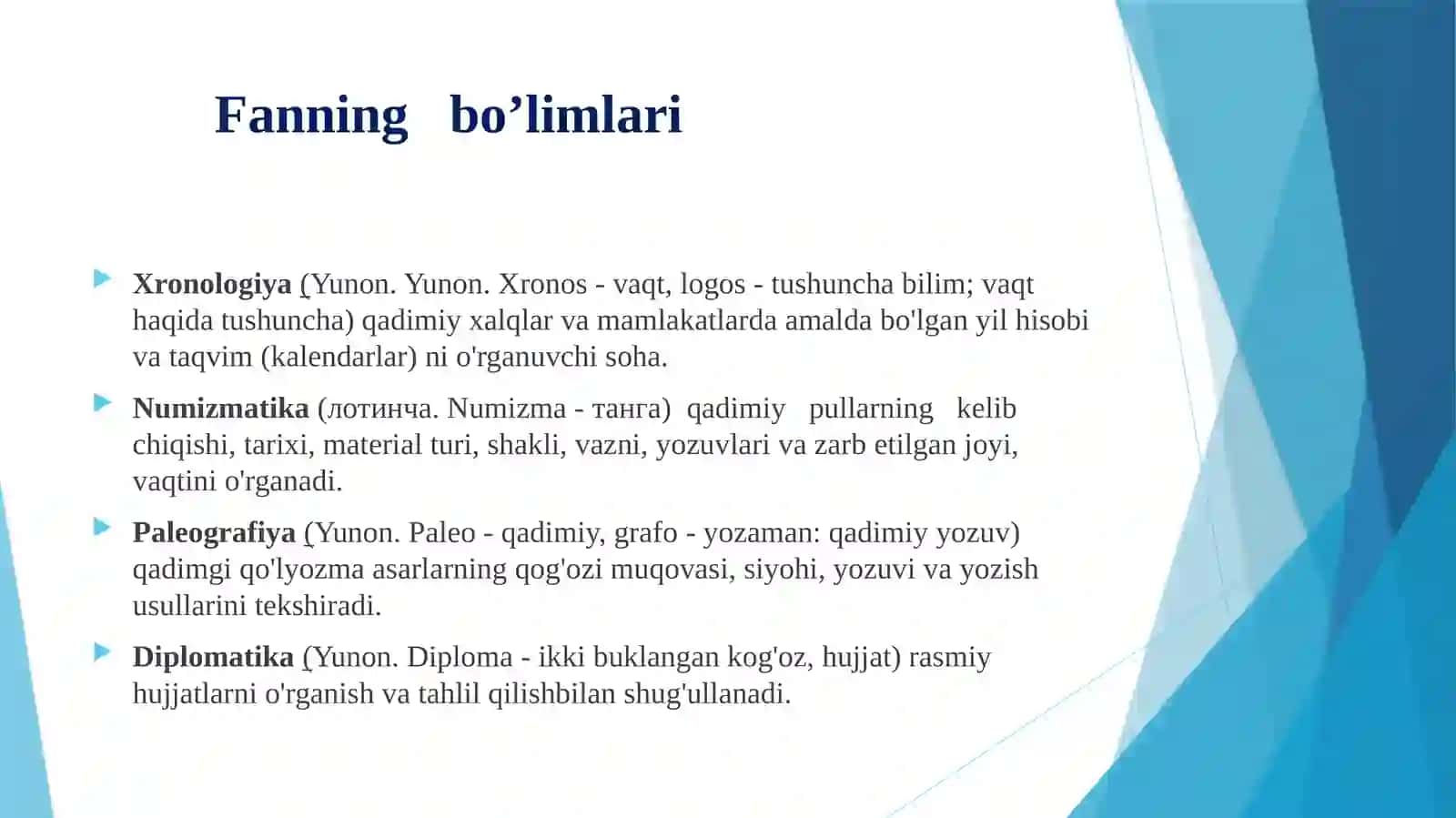 Yordamchi tarix fanlari 4
