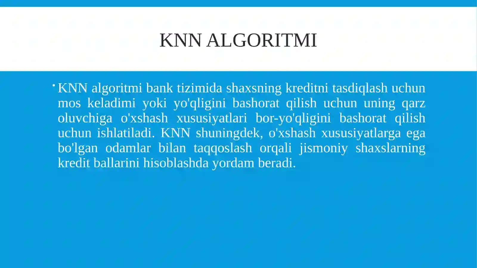 Mashinali o‘qitishga KIRISH 4