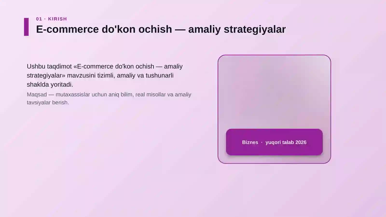 E-commerce do'kon ochish — amaliy strategiyalar 4