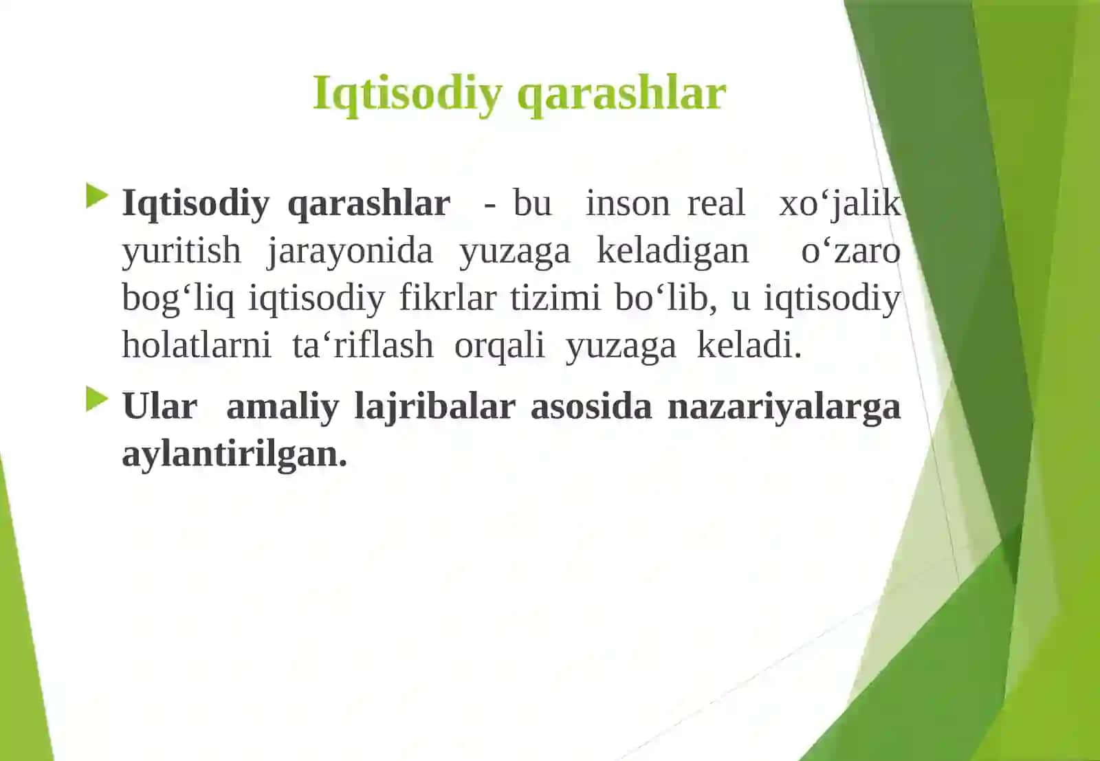 Iqtisodiy ta'limotlarni tarixi fanining predmetlari va o'rganish usuli 4