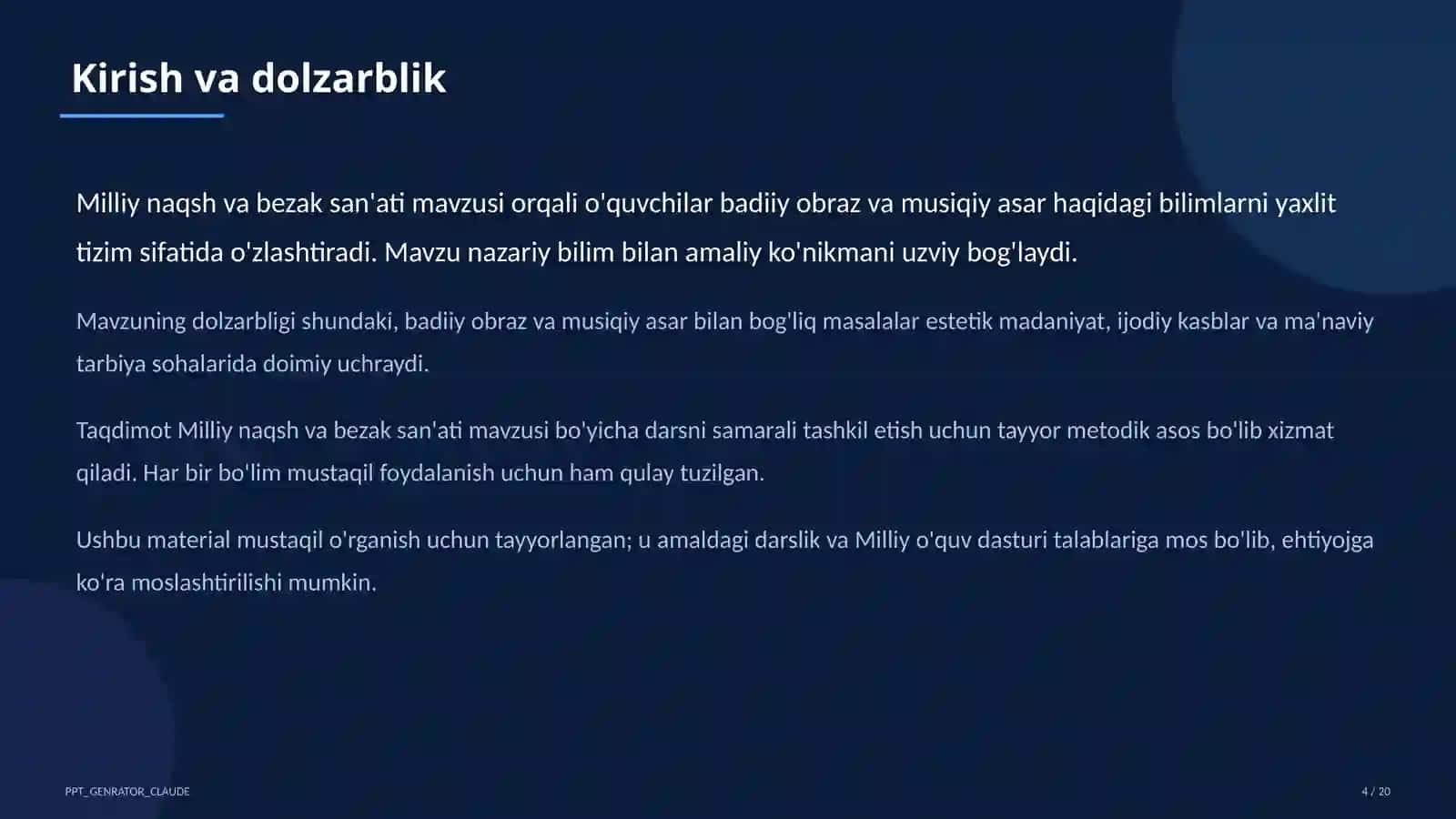 Milliy naqsh va bezak san'ati (3-sinf) 4