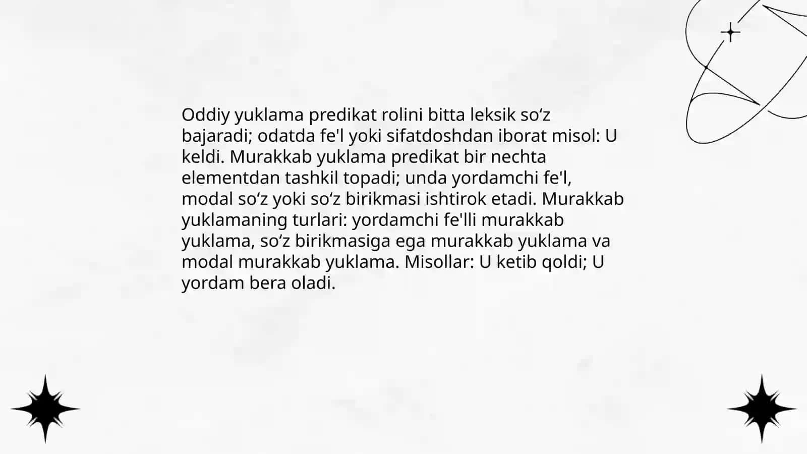 Yuklamalar va undov sözlar 4
