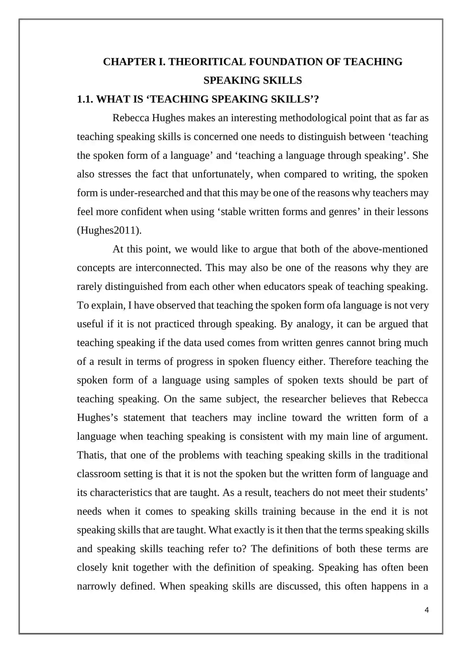 Developing Speaking Skills in Foreign Language Teaching 4
