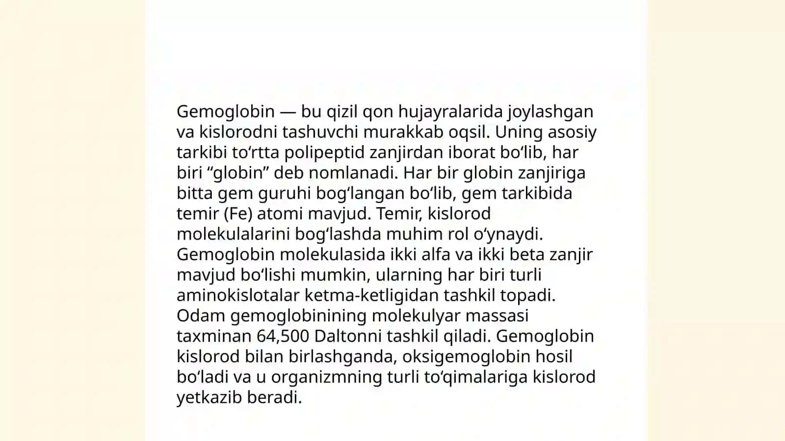 Gemoglobin va uning turlari 4