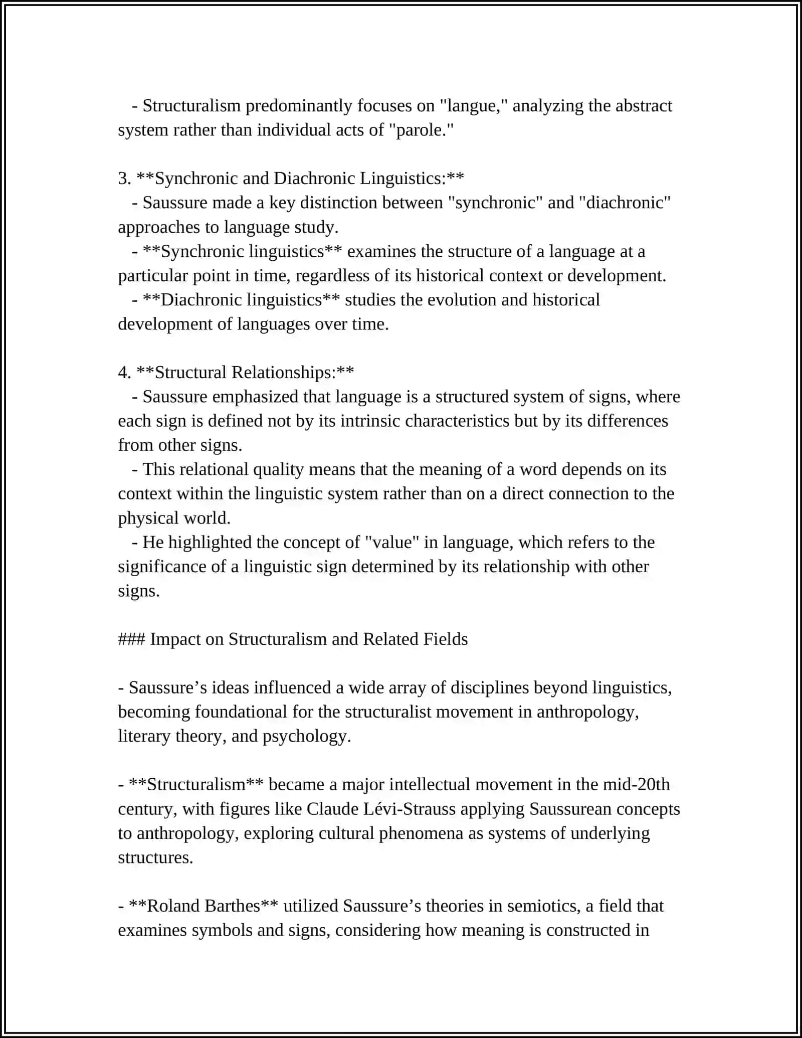 MUSTAQIL ISH Theme: FERDINAND DE SAUSSURE 4