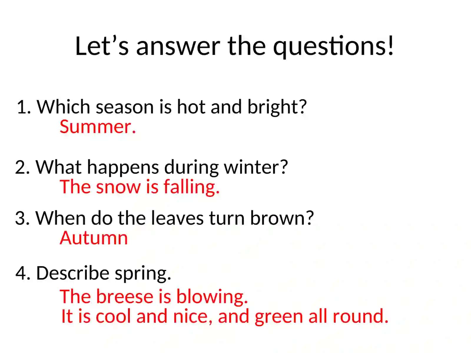 Four seasons 4