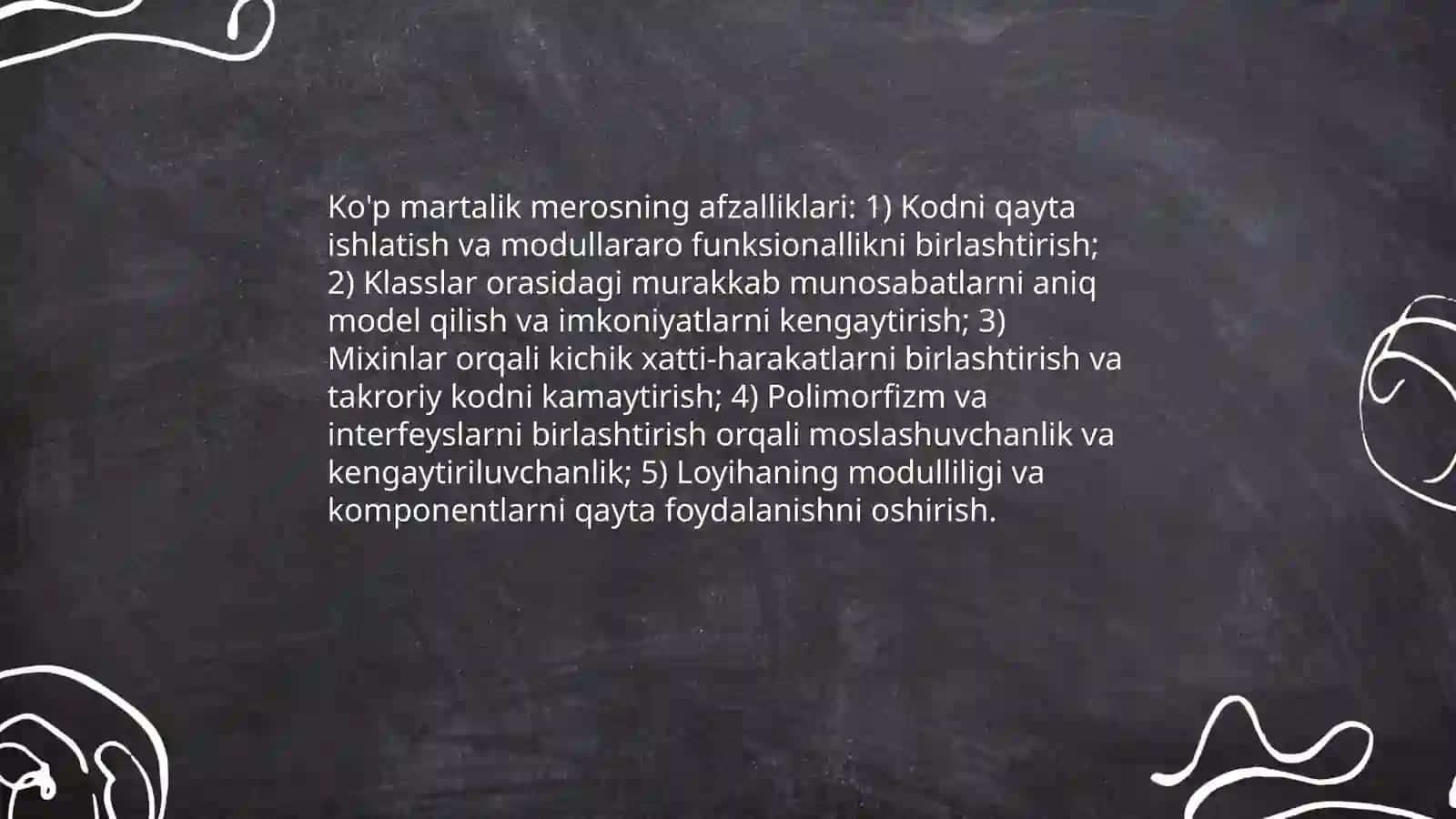 Ko'p martalik meros olish modeli 4