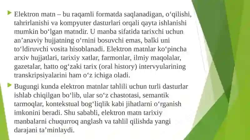 Zamonaviy tarixshunoslikda elektron matn 4