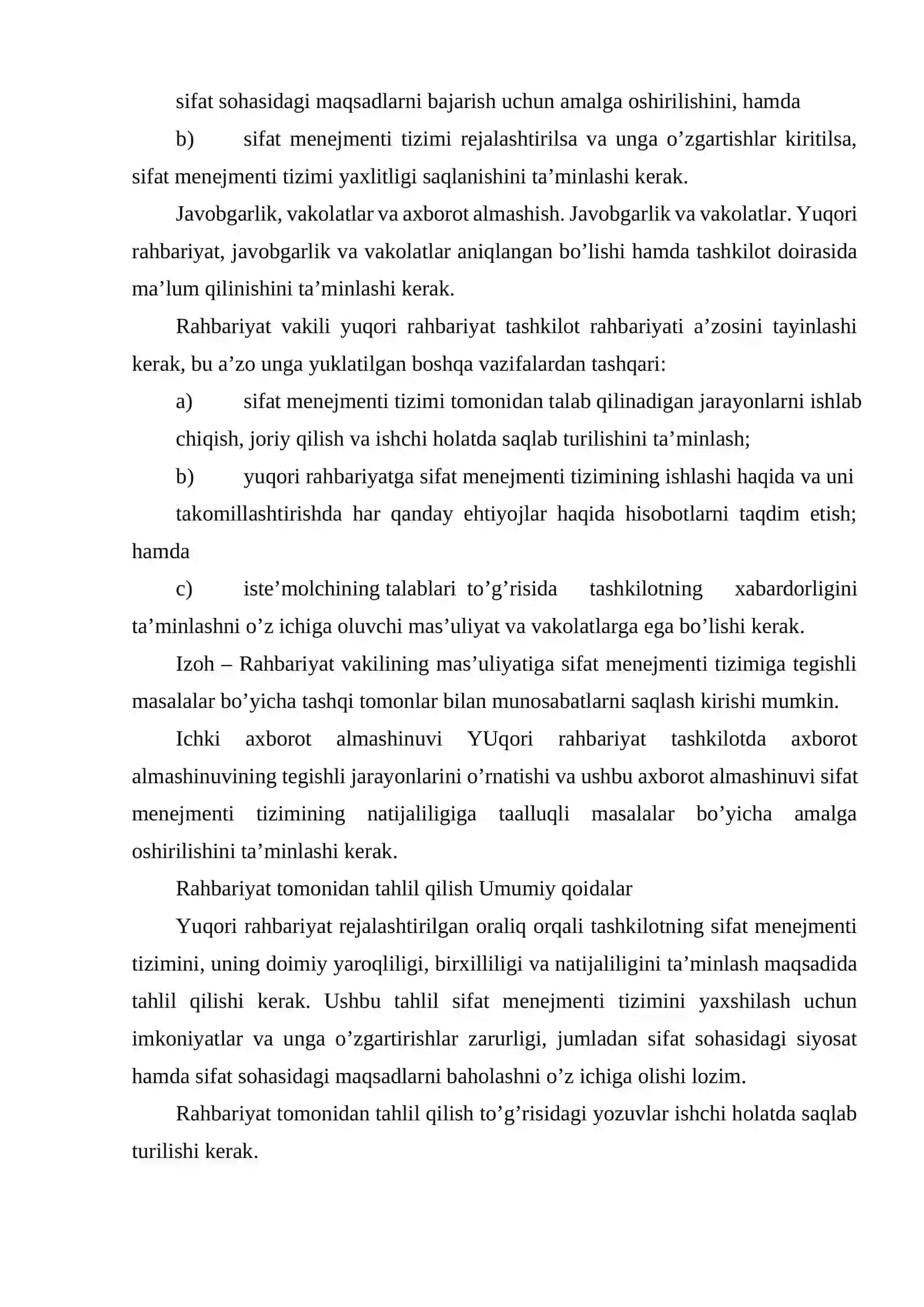 YO‘L QURILISHIDA SIFAT MENEJMENTI TIZIMINI JORIY QILISH 4