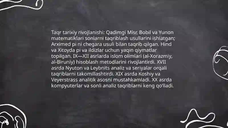Taqr tushunchasi va taʼrifi 4