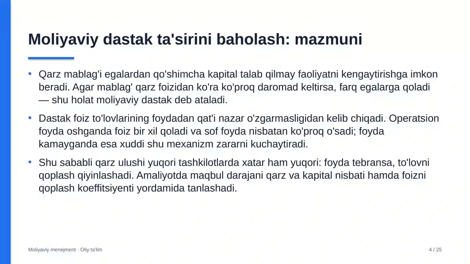 Akvaparklarda moliyaviy dastak ta'sirini baholash 4