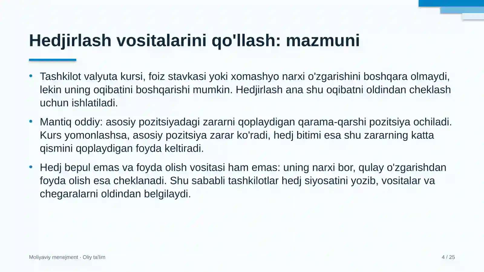 sholichilikda hedjirlash vositalarini qo'llash 3106 4