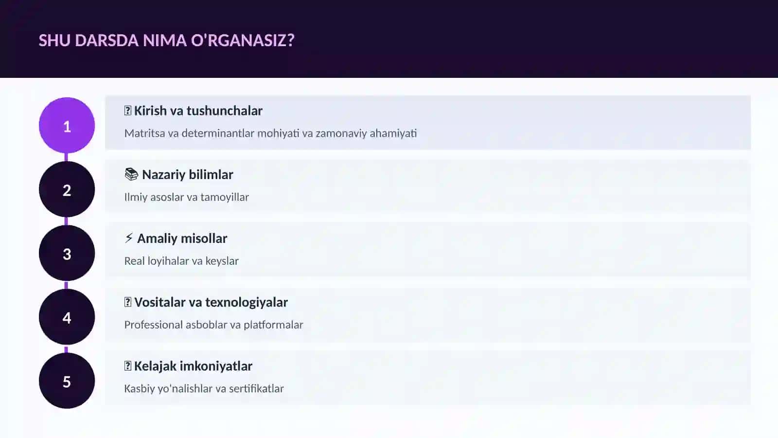 Matritsa va determinantlar 4