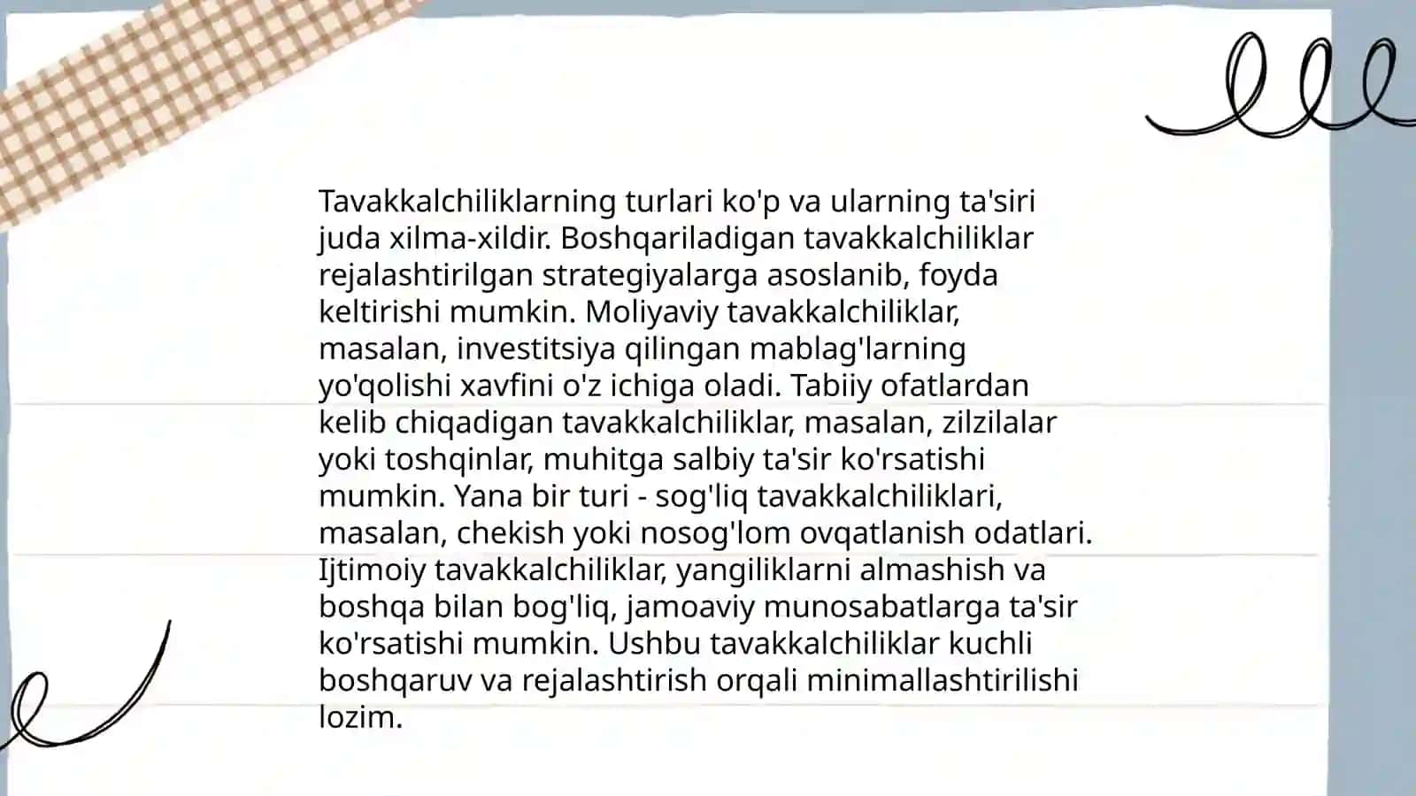 Bozor va tavakkalchilik 4