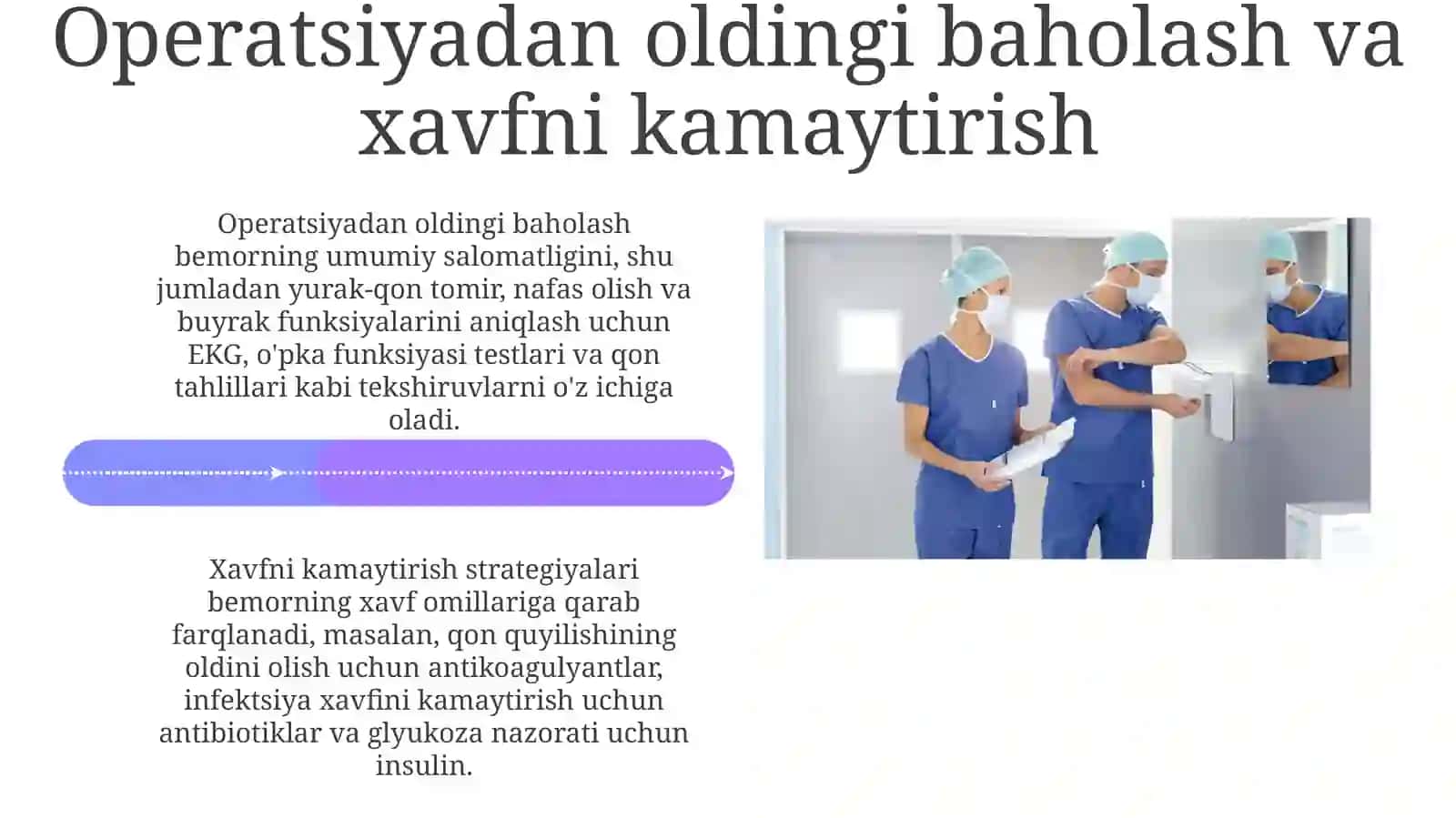 Jarrohlik bo'limidagi bemorlarni parvarish qilish va kuzatish 4