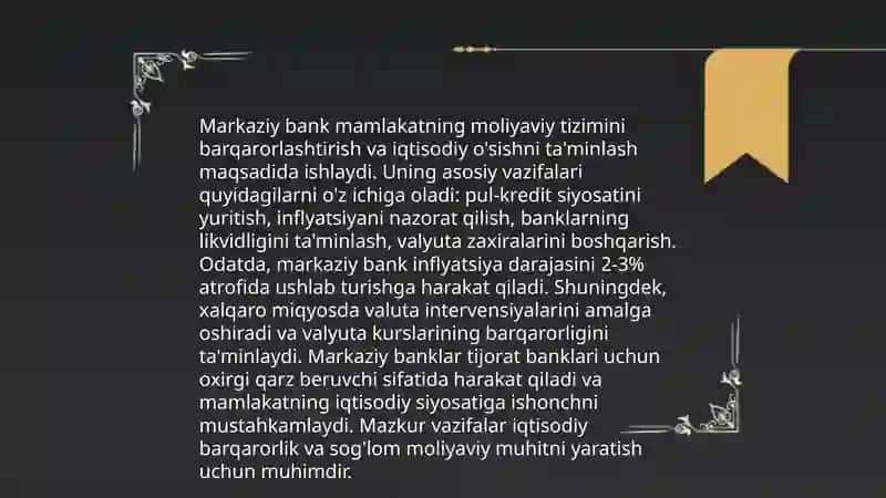 Davlat pul-kredit siyosati 4