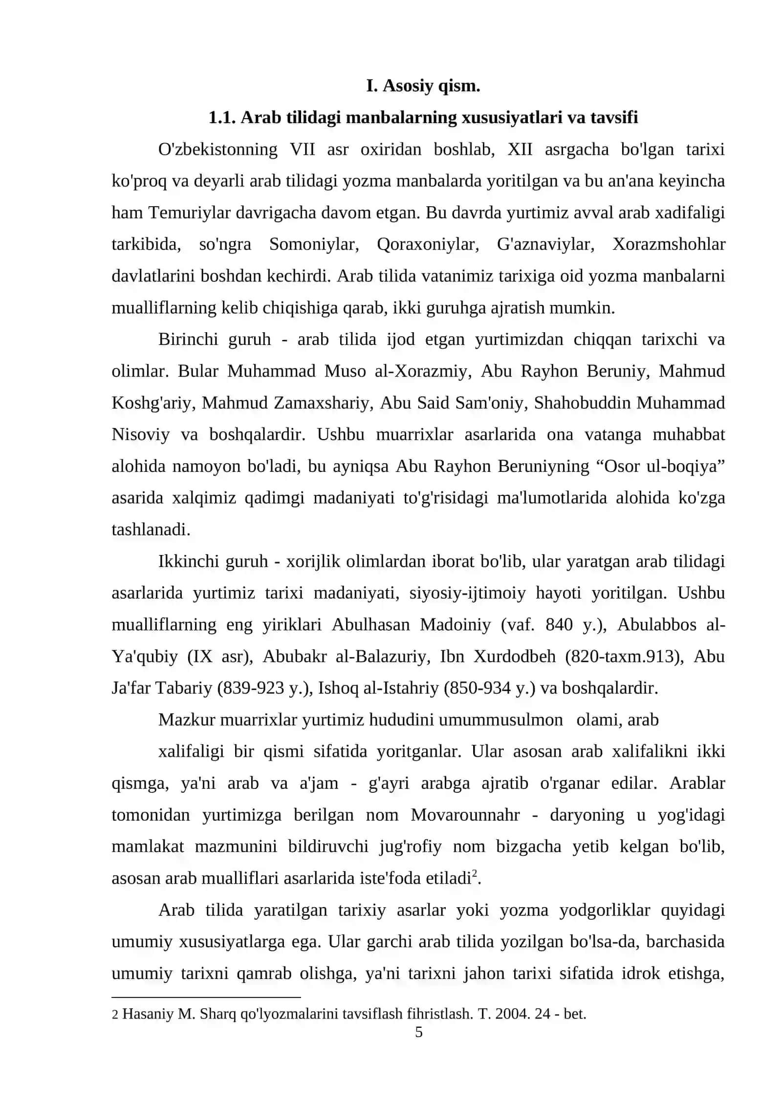 Arab yozuvidagi dastlabki manbalar tarixidan 4