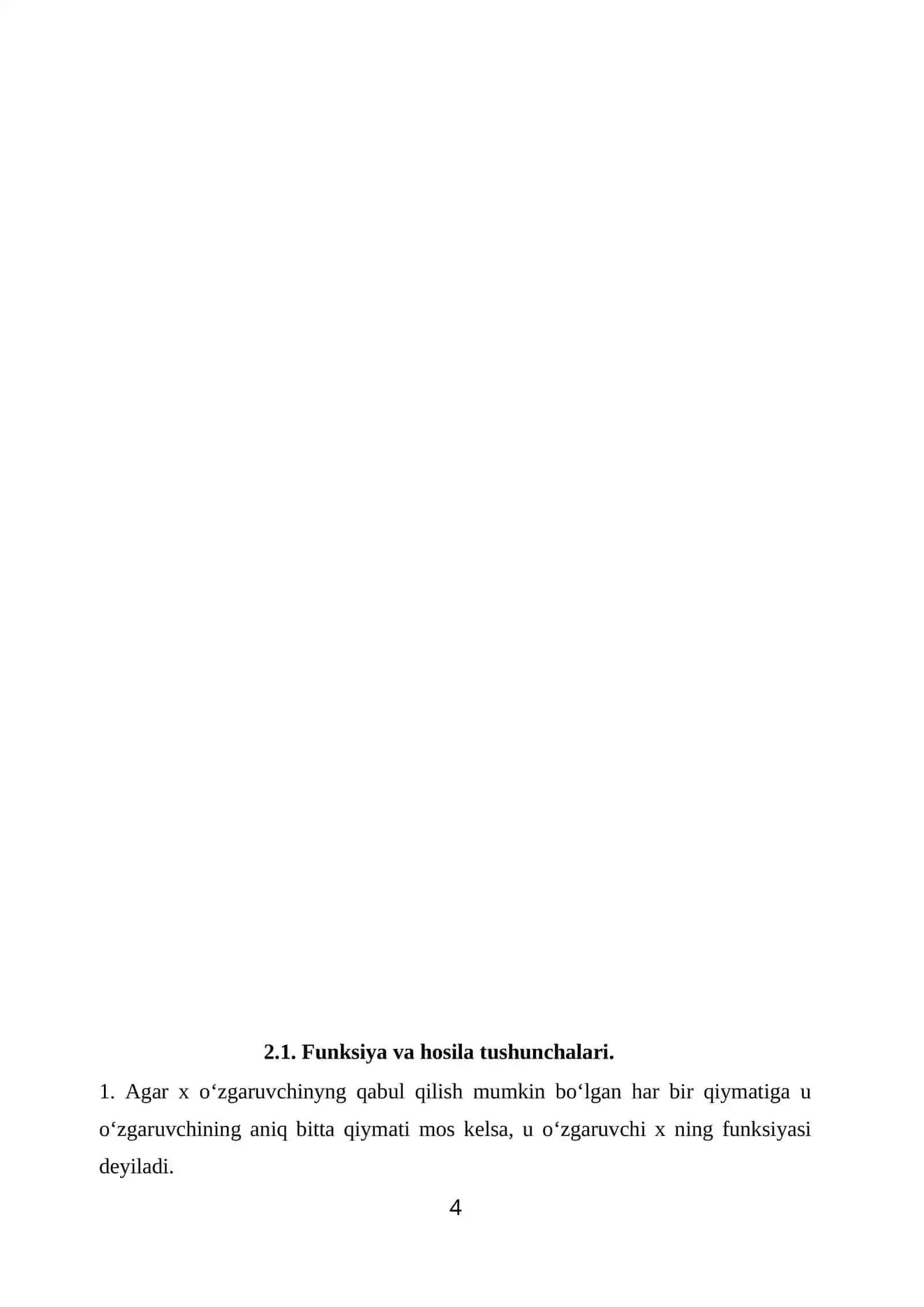 Funksiyalarni hosila yordamida tekshirish 4