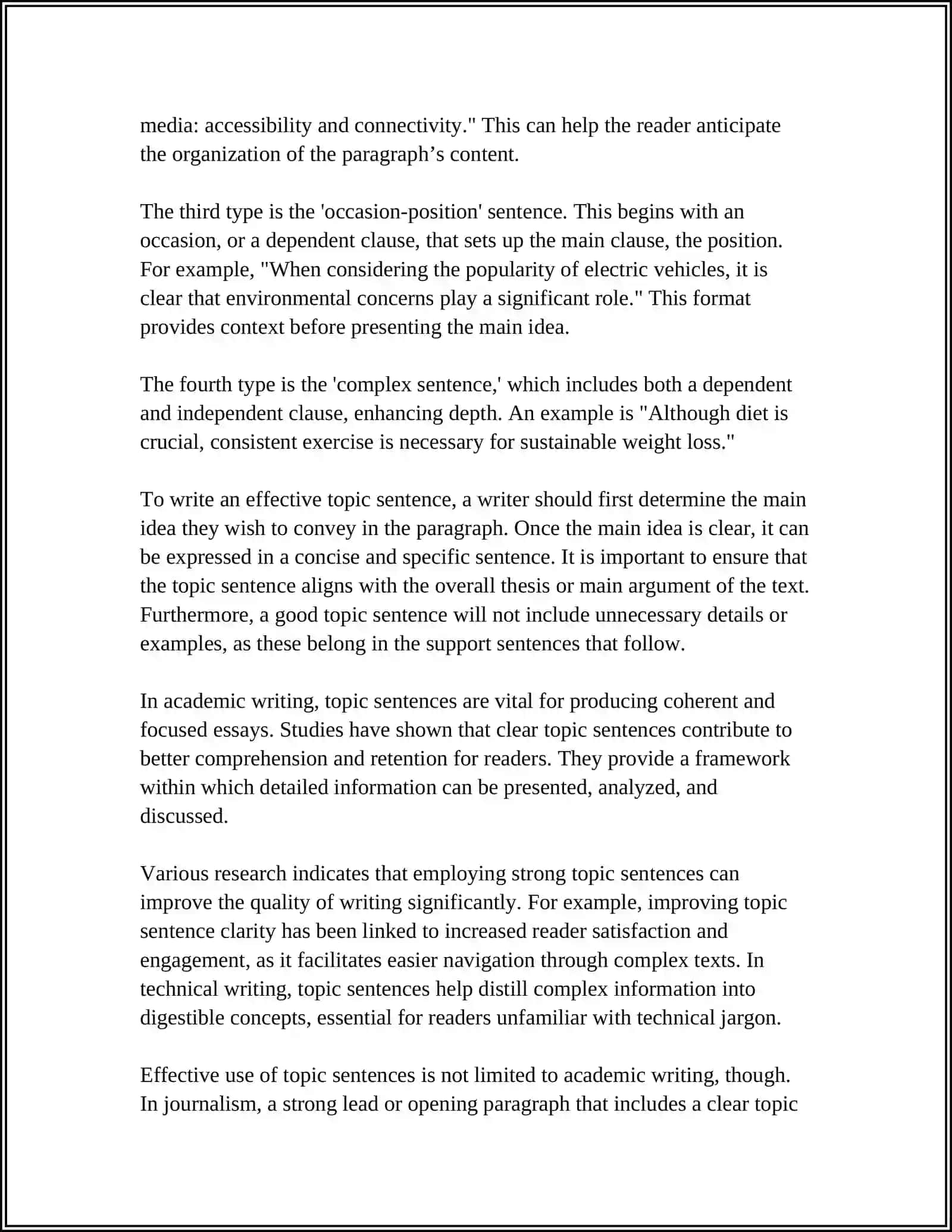 WRITING WELL-DEVELOPED PARAGRAPHS WITH SUPPORTING DETAILS 4