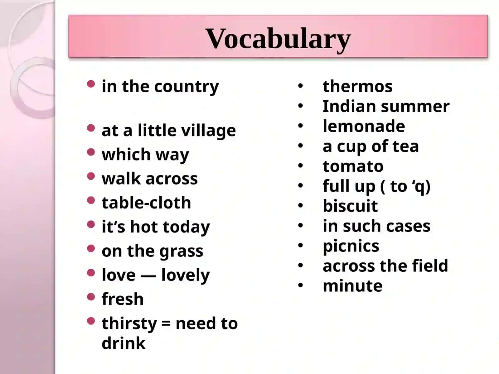 Lesson 1. National Traditions.Word order 4