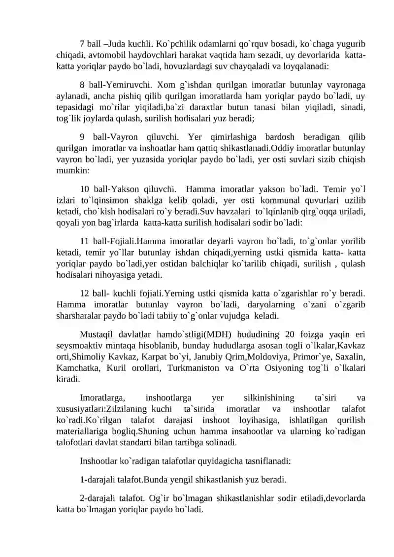 Tabiiy ofatlar turlari 4