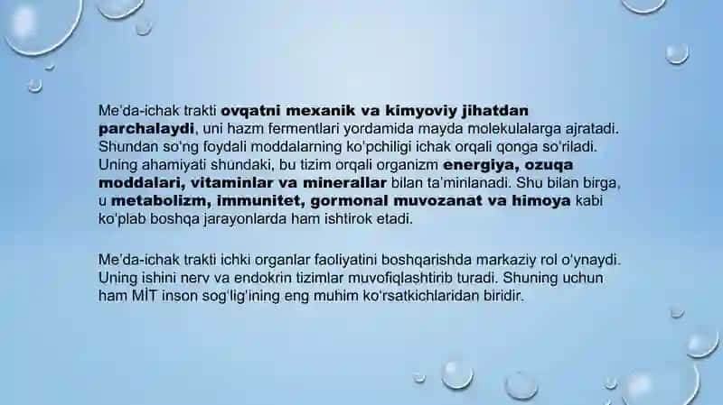 Me’da-ichak trakti (MİT) 4