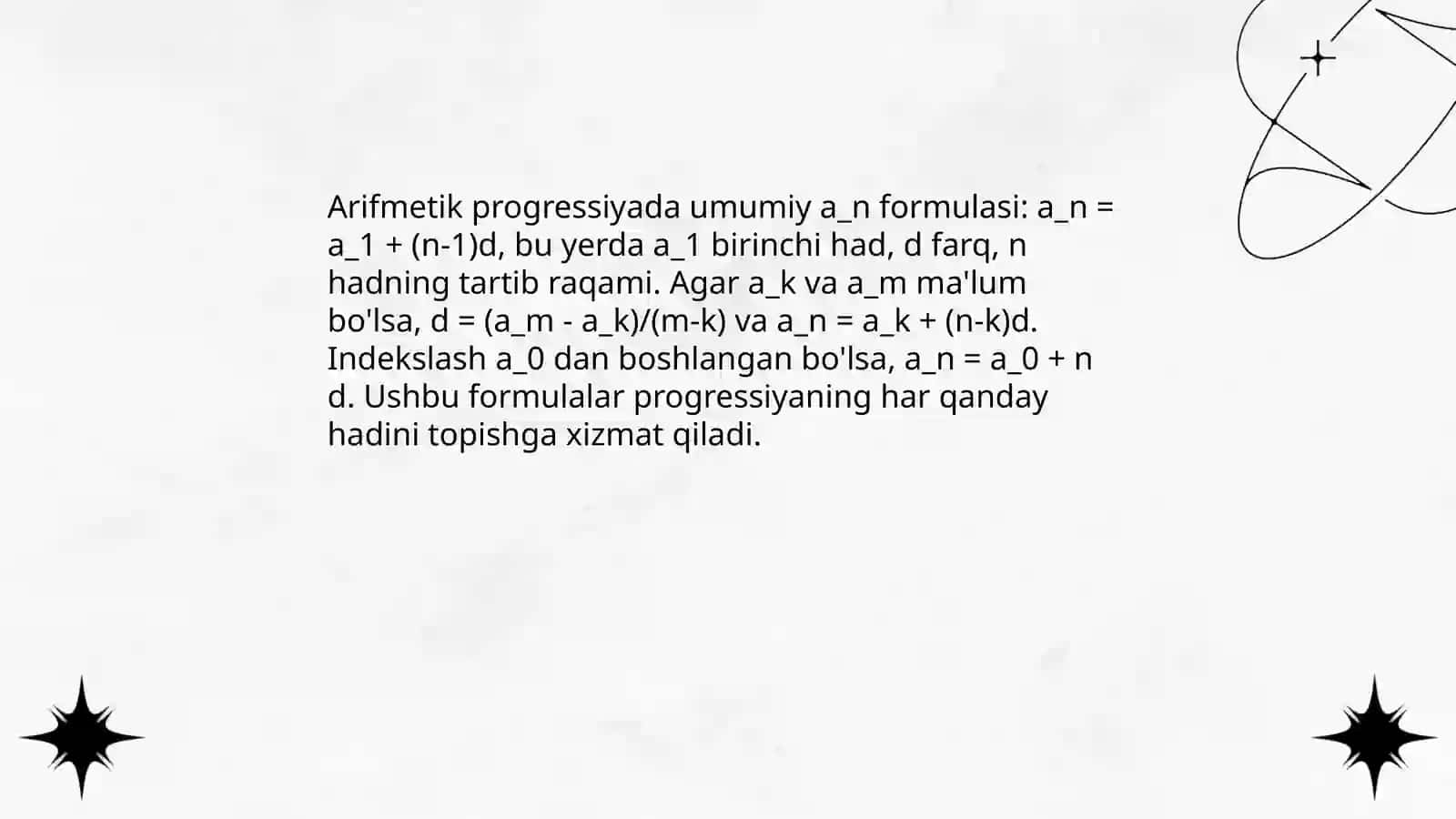 Arifmetik progrresiya 4
