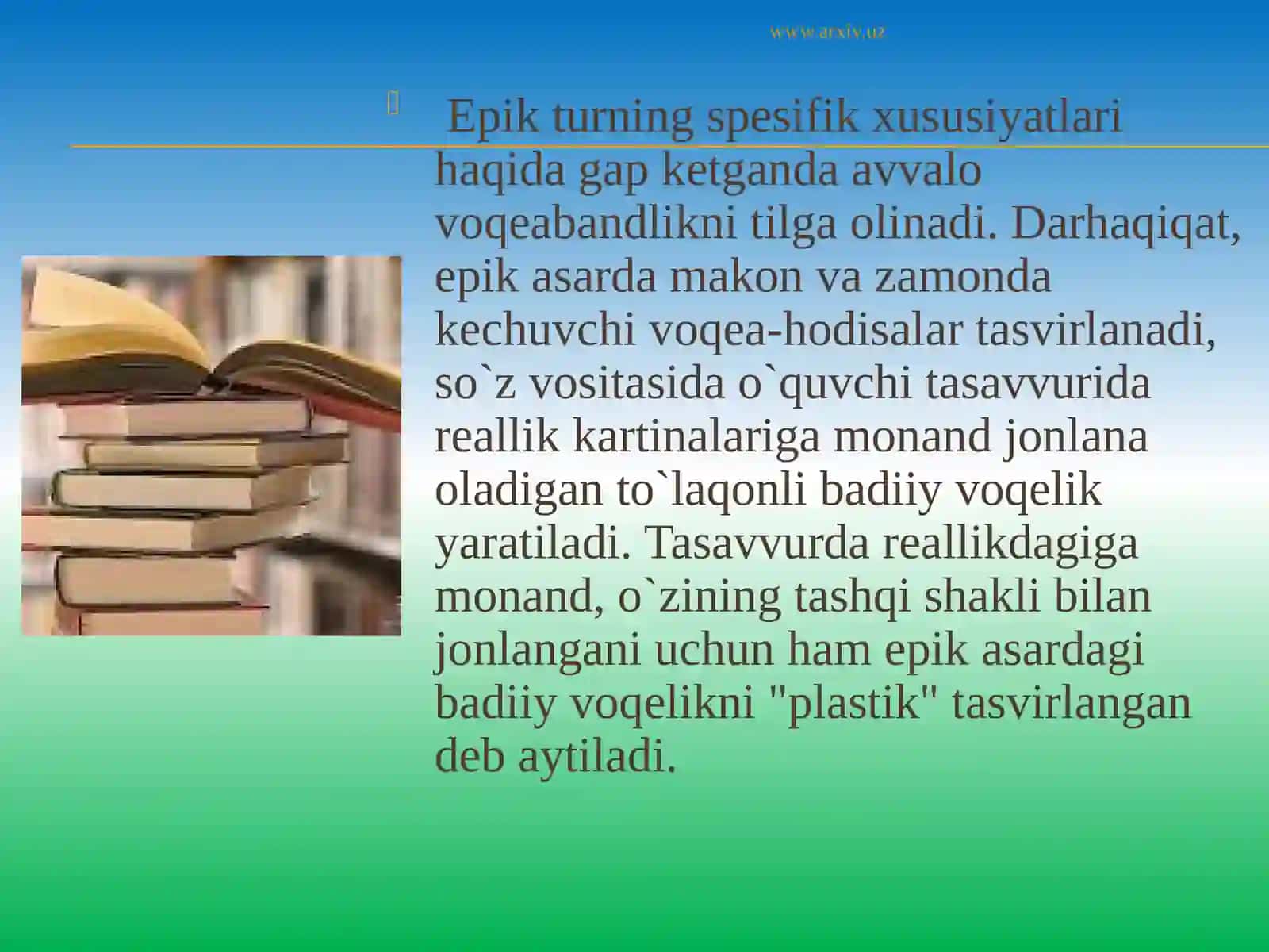 Adabiy turlar va janrlar 4