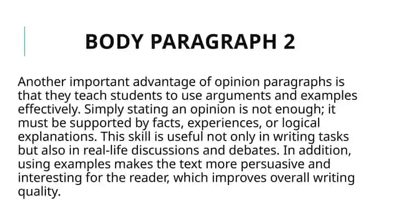 Opinion paragraphs 4