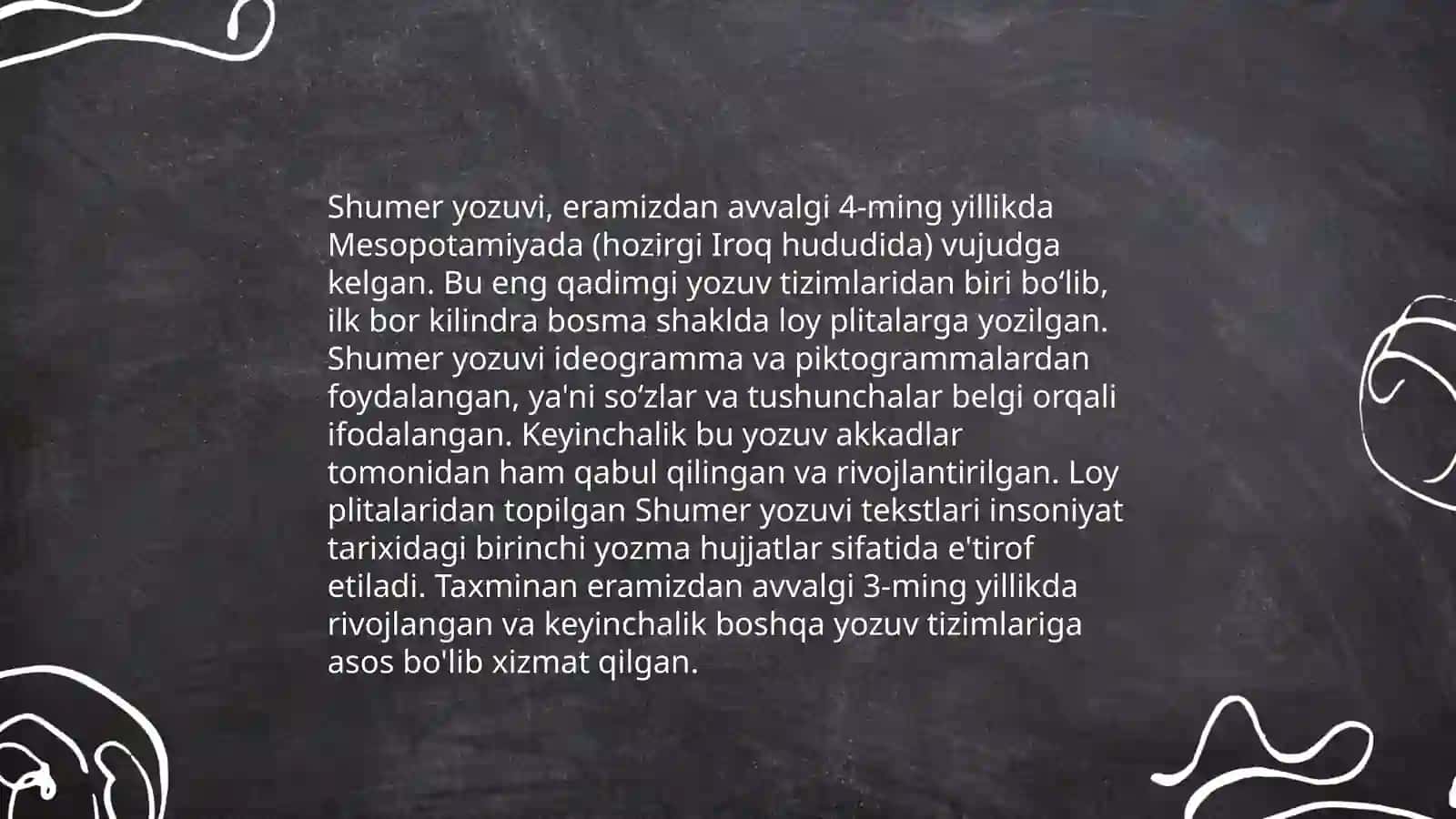 Yozuv va uning kelib chiqish tarixi 4