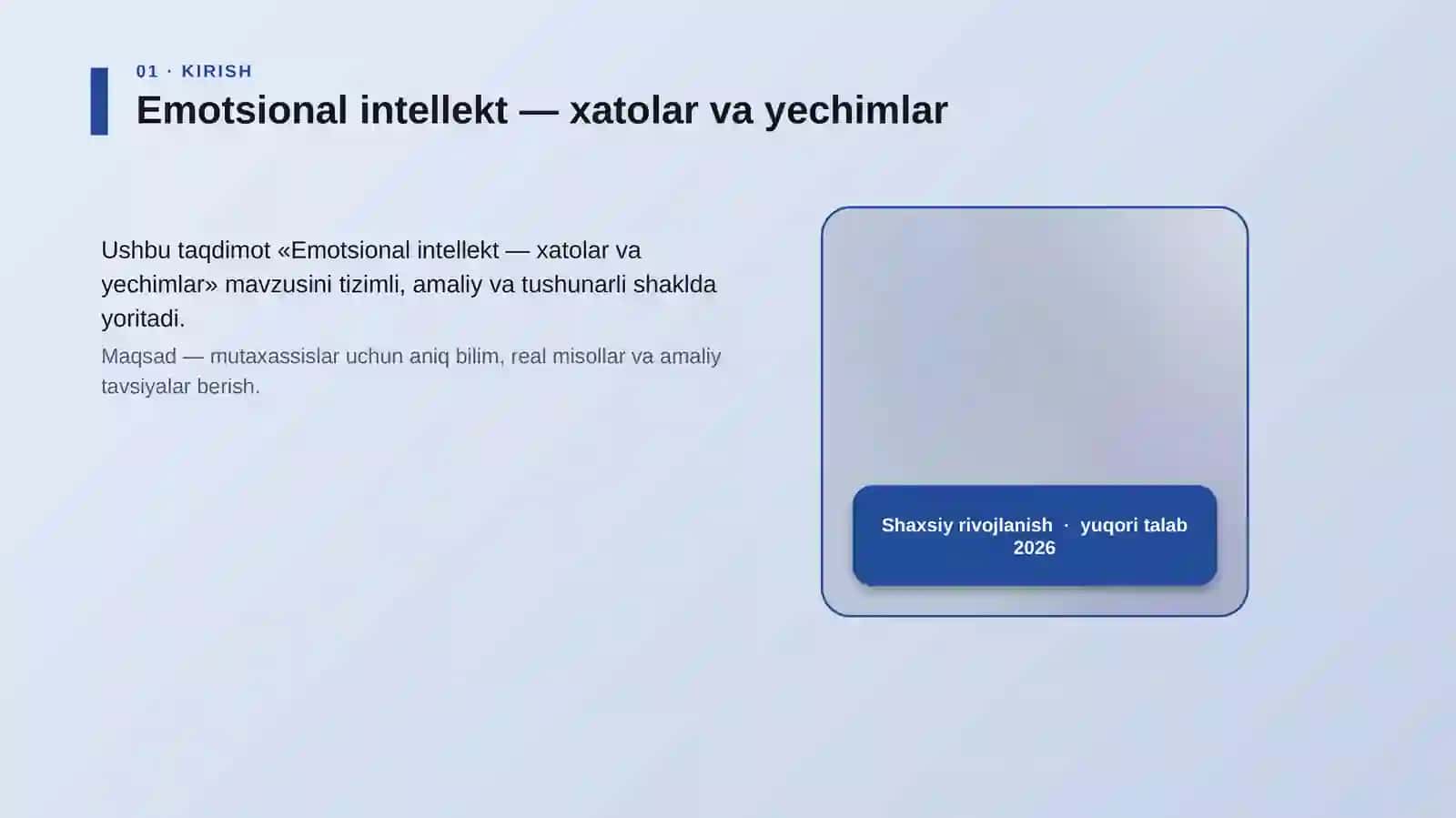 Emotsional intellekt — xatolar va yechimlar 4