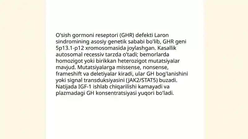 Laron sindromi 4
