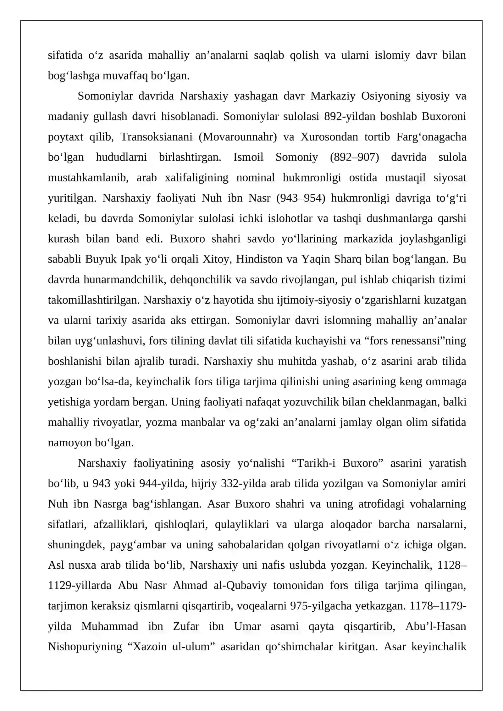 Abu Bakr Narshaxiyning hayoti va faoliyati 4