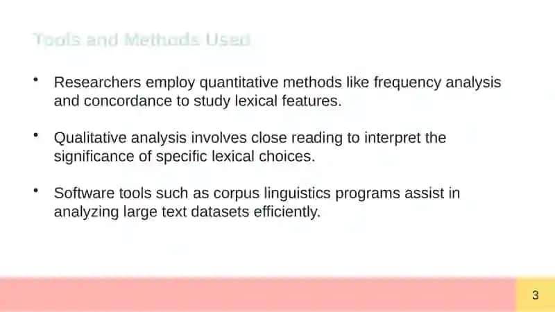 Lexical Stylistics 4