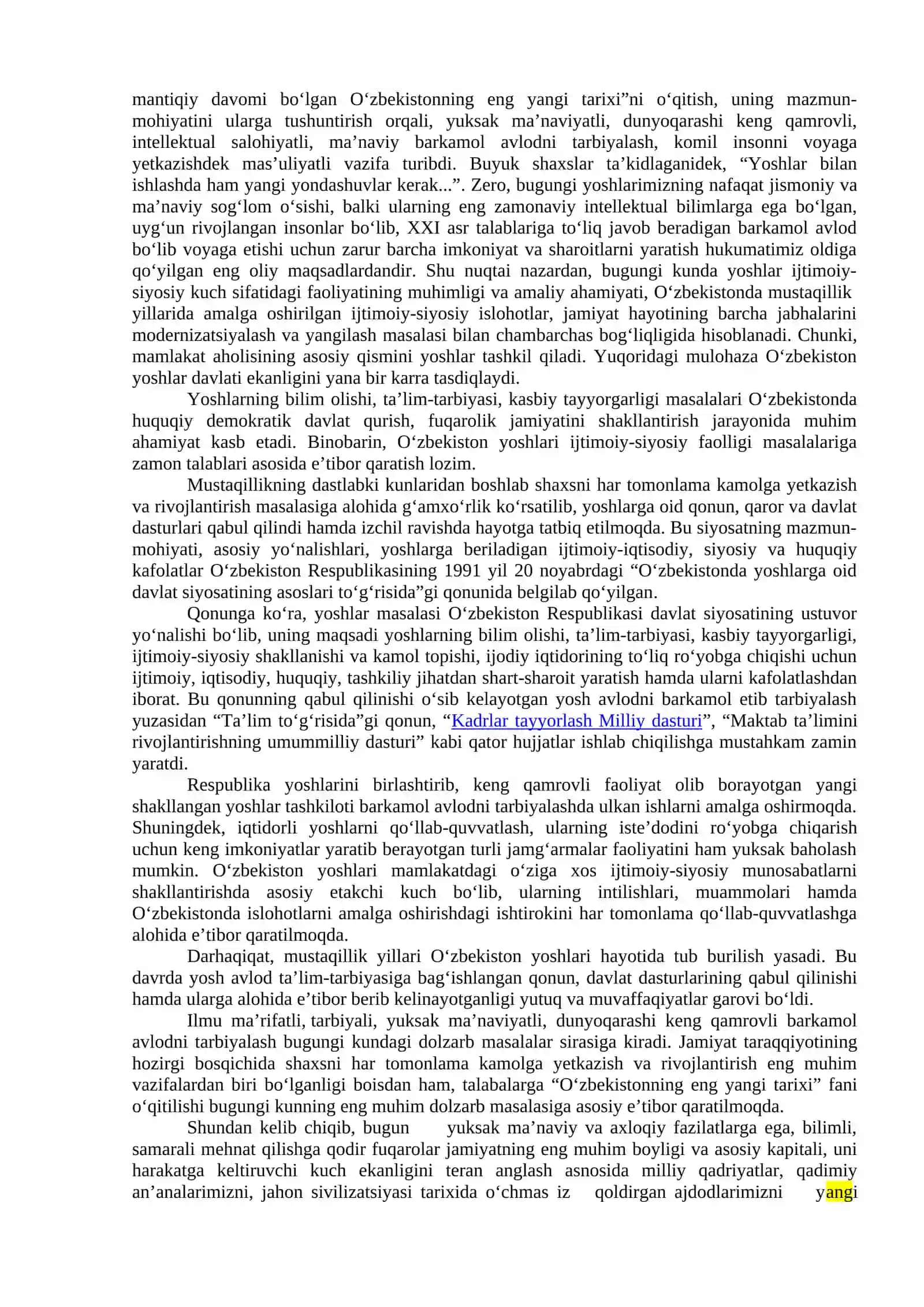 O'zbekistonning eng yangi tarixi 4