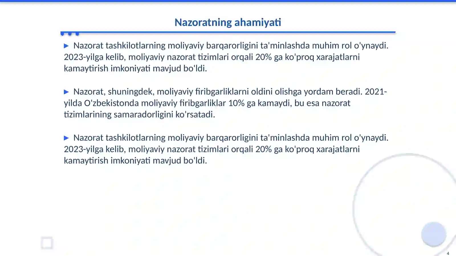 Moliyaviy nazorat 4