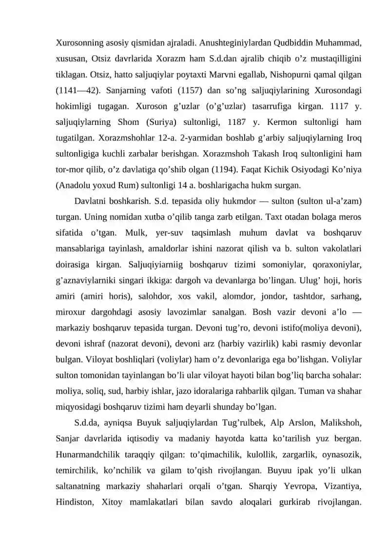 Xorazmshohlar davlati tarixi 4