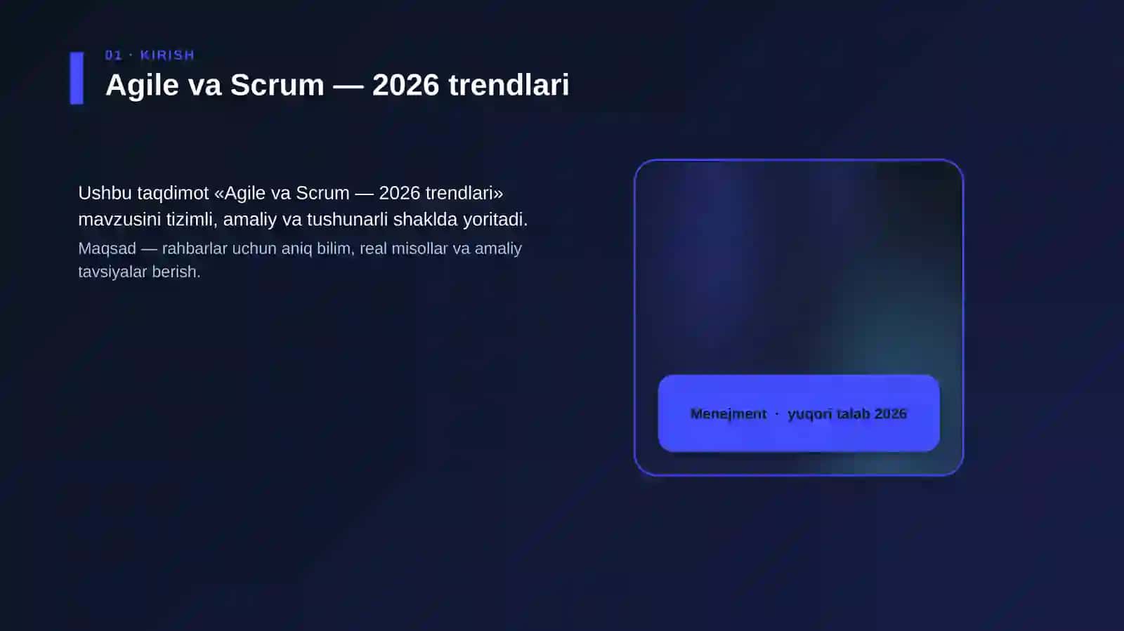 Agile va Scrum — 2026 trendlari 4