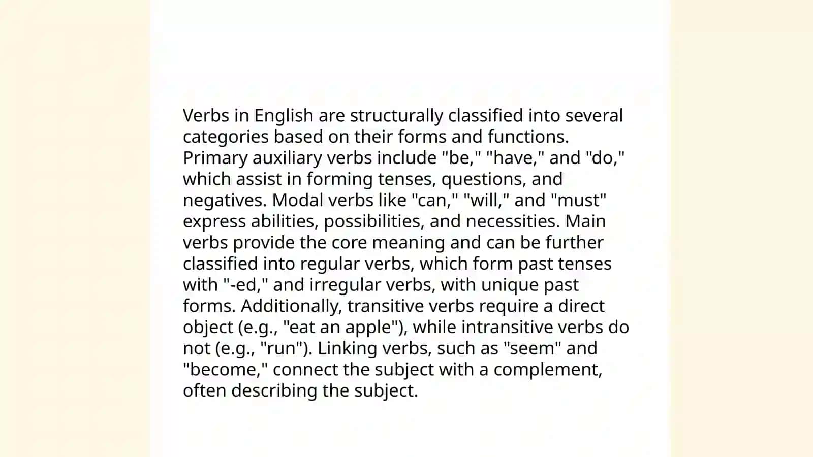The verb and its types structural semantic and functional types of verbs 4