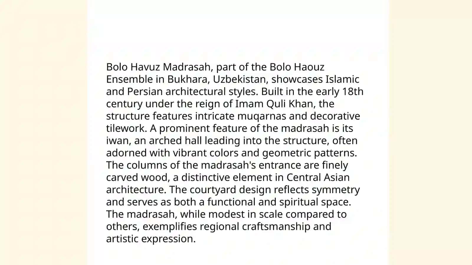 Bolo Havuz Madrasah 4