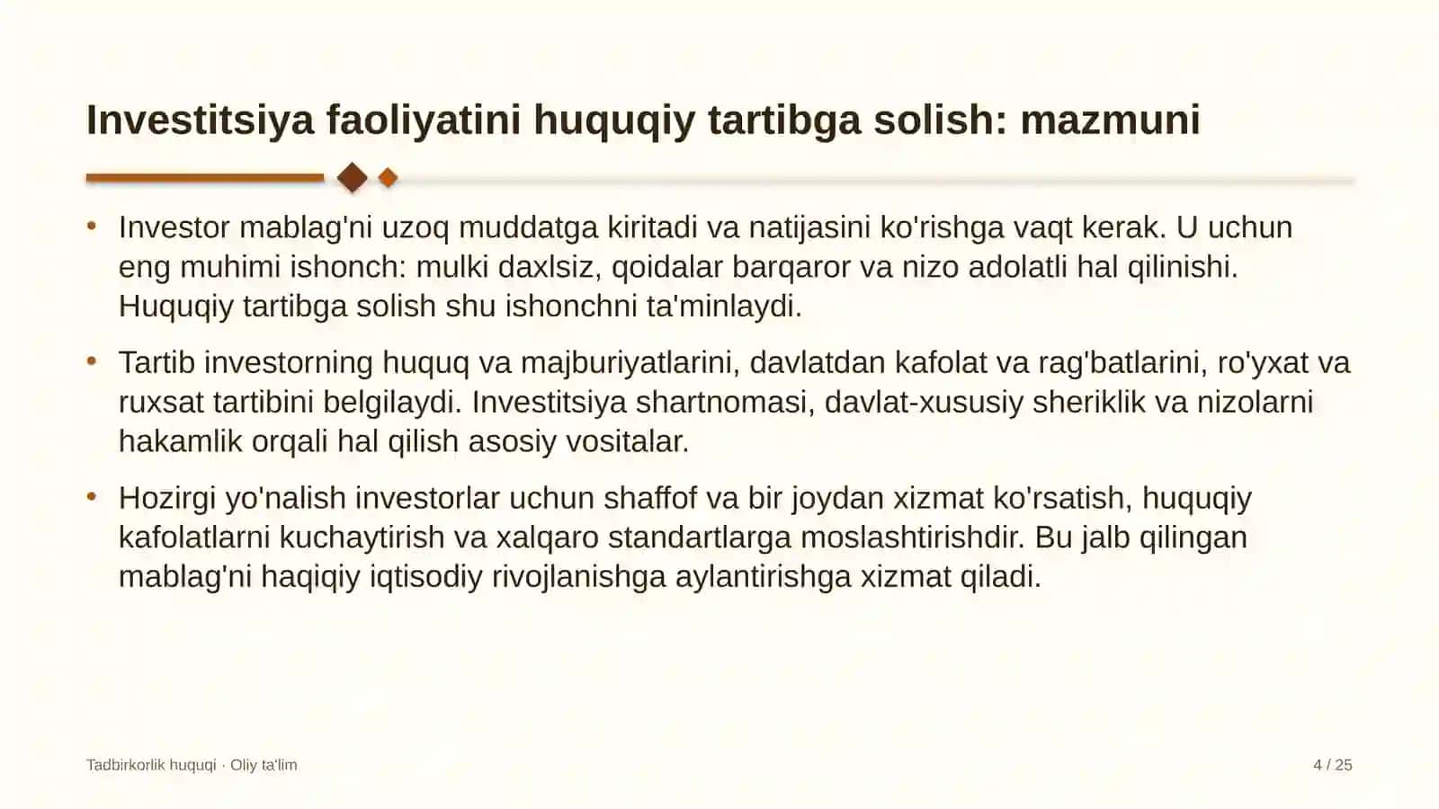 Aviakompaniyalarda investitsiya faoliyatini huquqiy tartibga solish 4