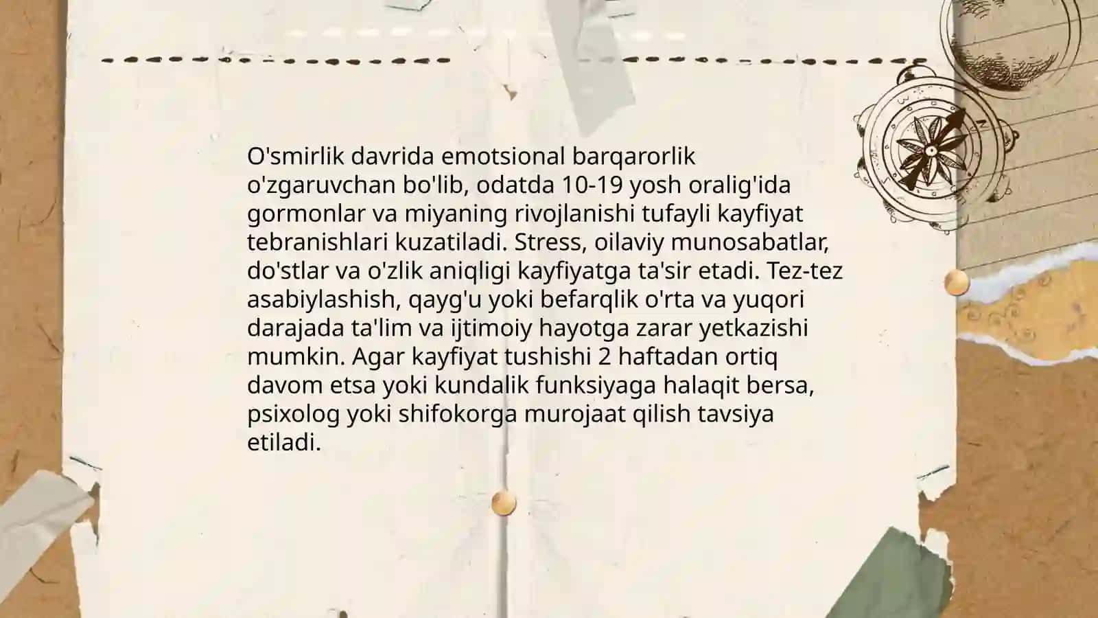 O'smirlik davri 4