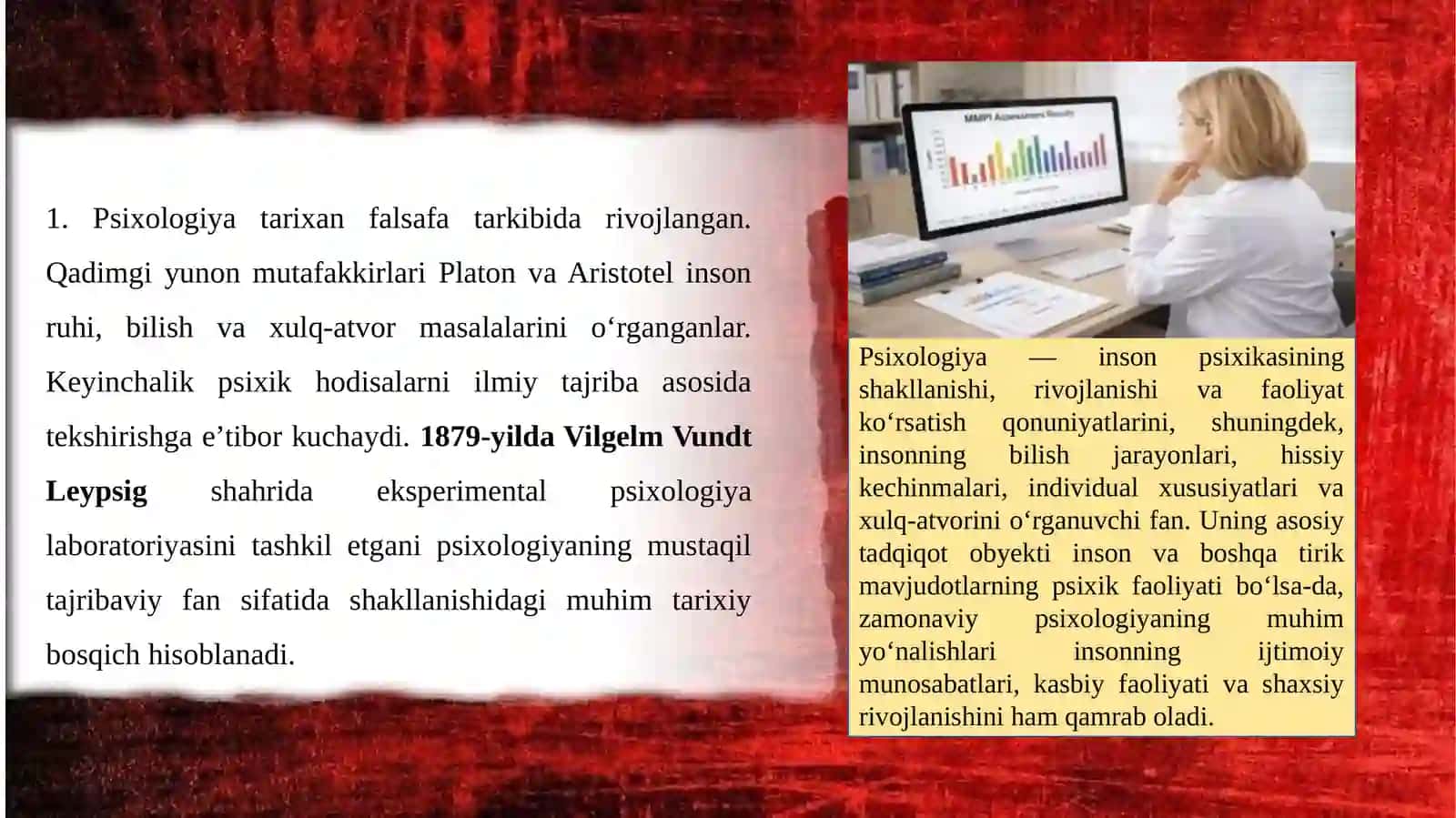 MAVZU:PSIXOLOGIYA KASB SIFATIDA 4