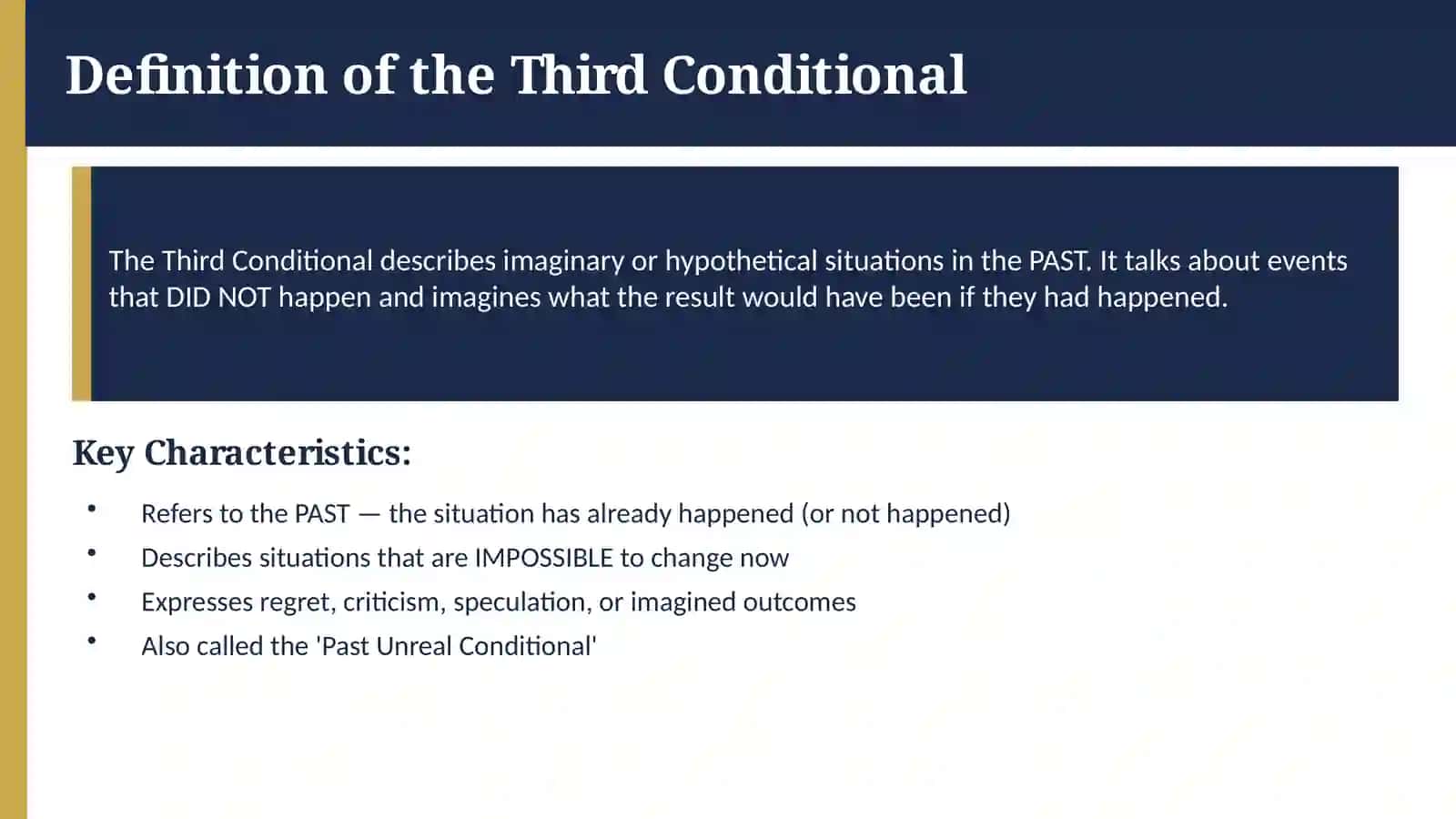The Third Conditional 4