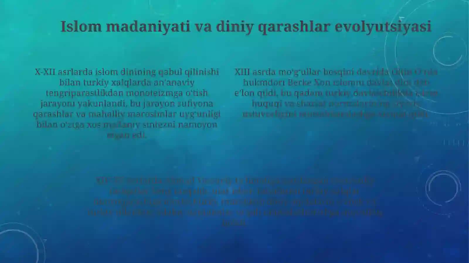 X -XV asrlarda turkiy madaniyat 4