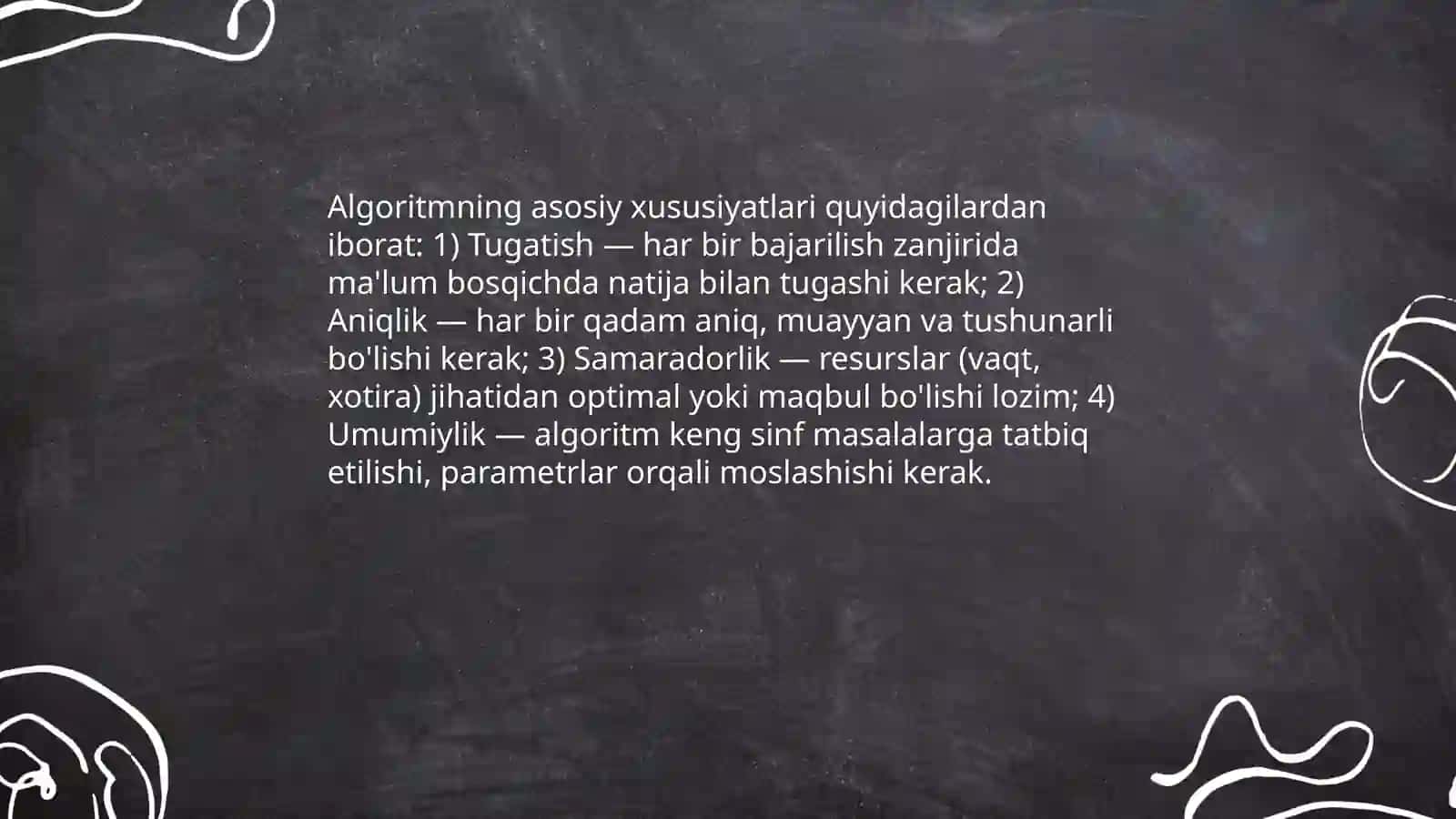 Algoritm tushunchasi 4
