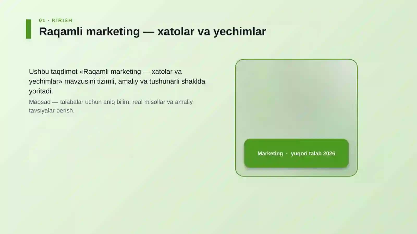 Raqamli marketing — xatolar va yechimlar 4