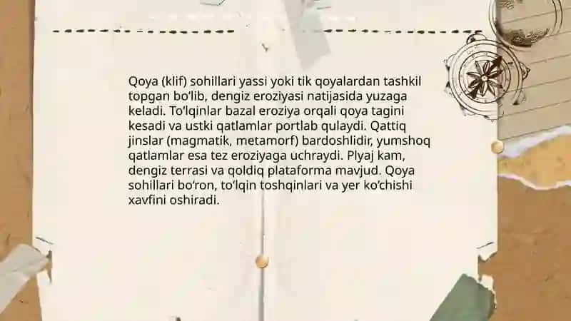 Qirg'oqlar relyefi 4