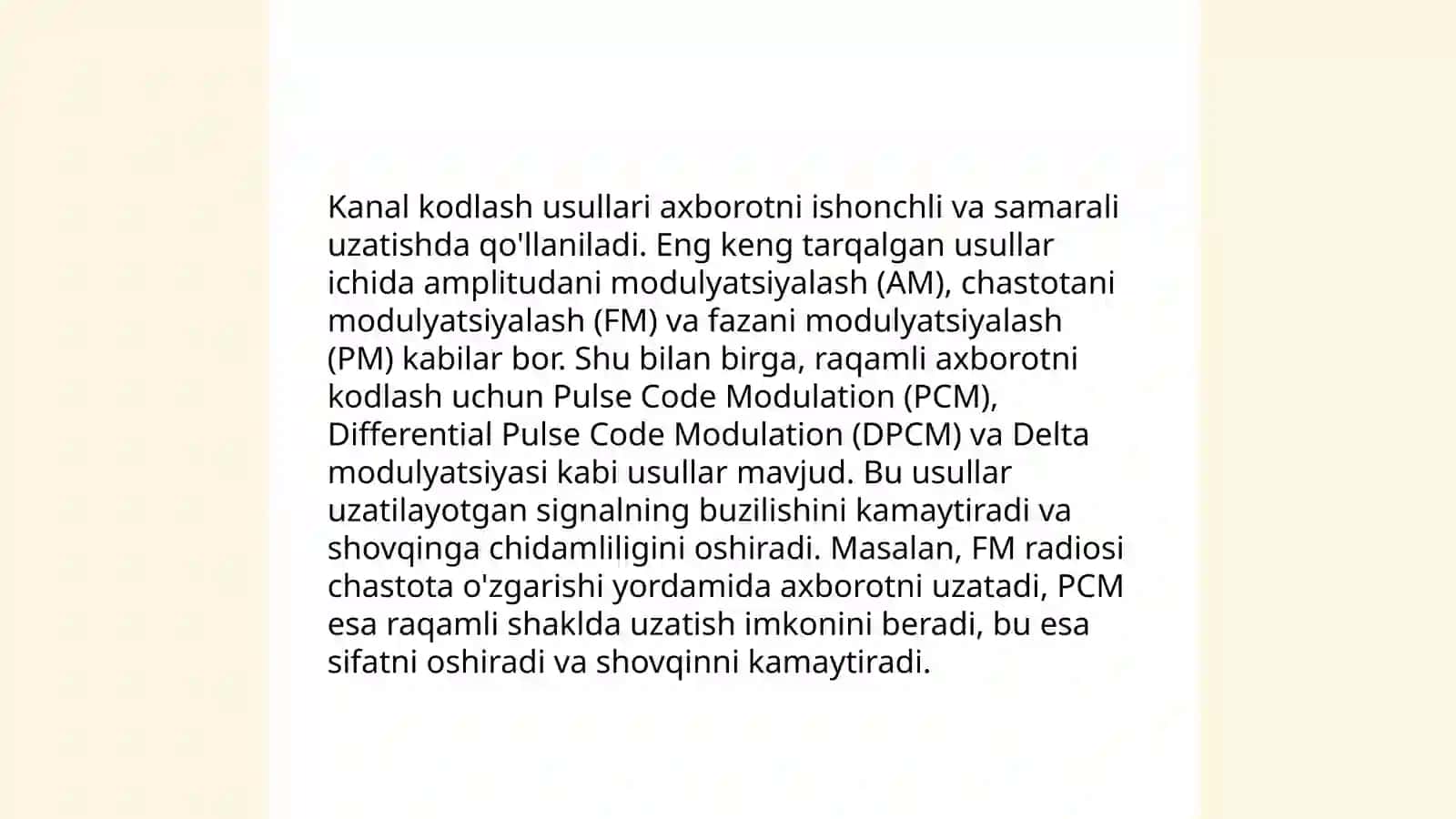 Modulyatsiya texnikalari 4
