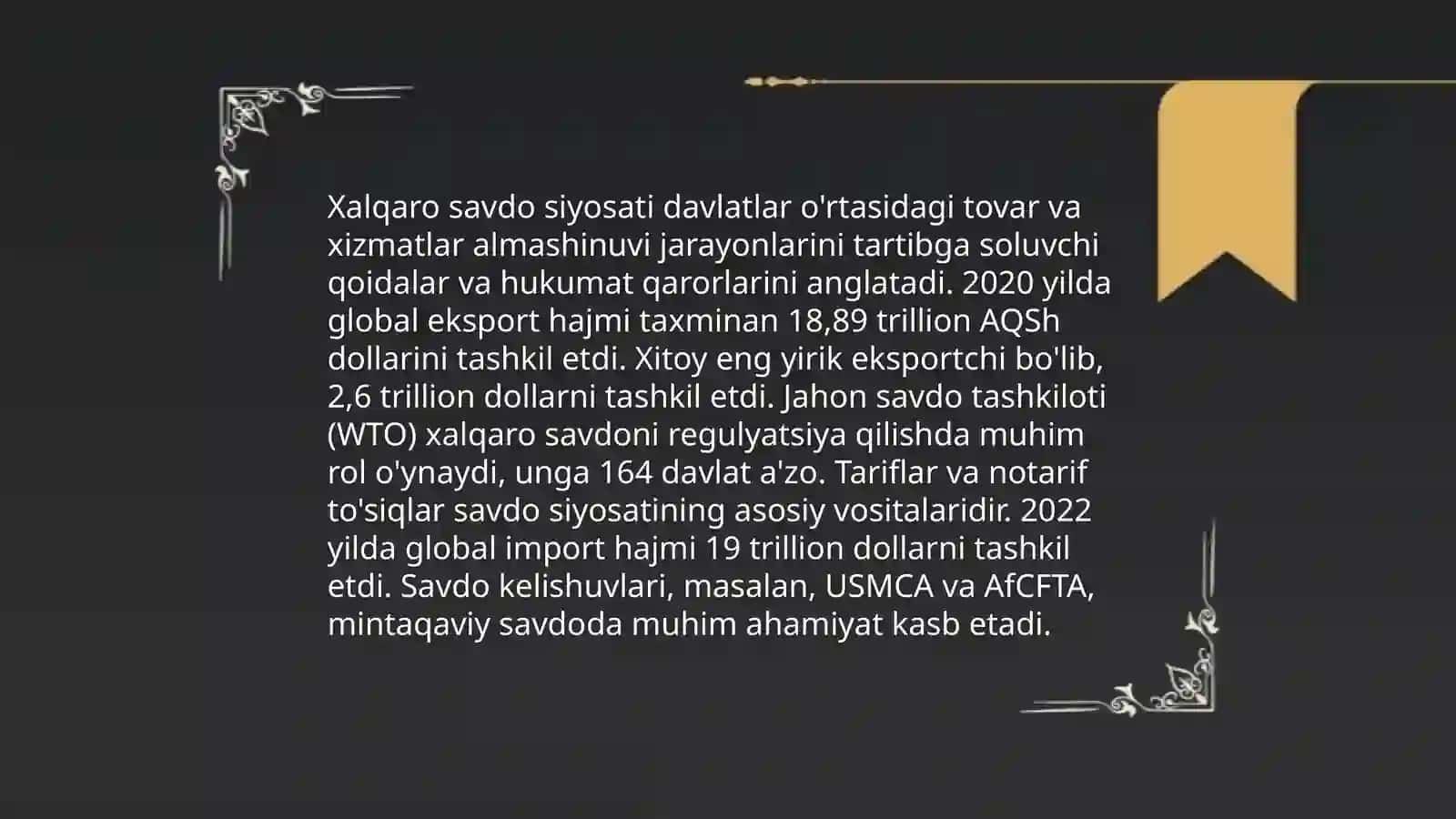 Xalqaro savdo 4